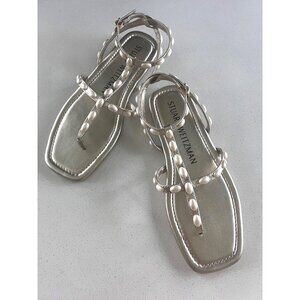STUART WEITZMAN PEARLITA SANDALS FLATS SIZE 8